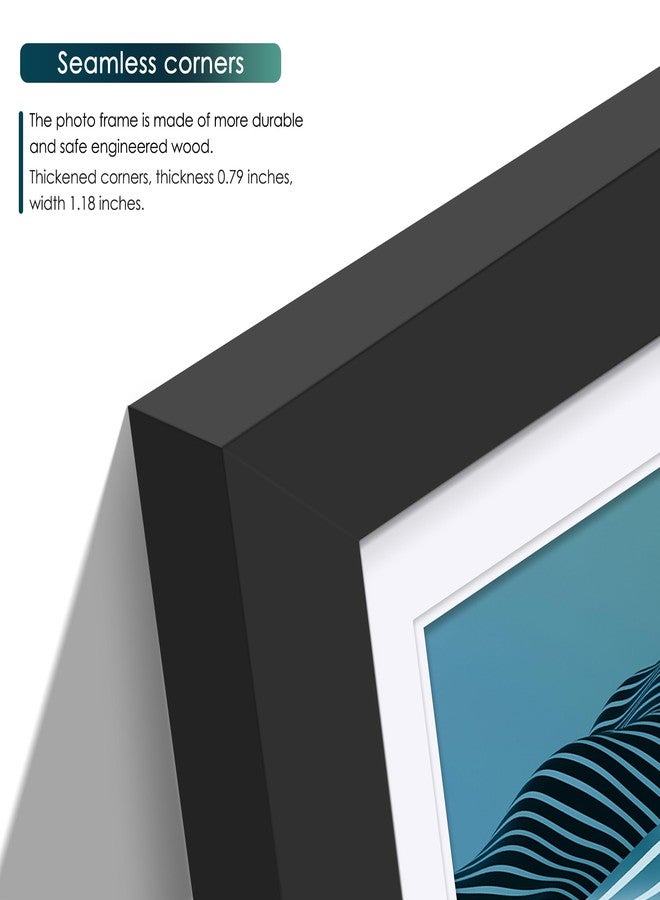 DUENPY Vinyl Record Display Frame 16x22 Inches Display Record Album and 12.5x12.5 Album Cover Art（White Bottom Mat） Wall Mount - Image 4